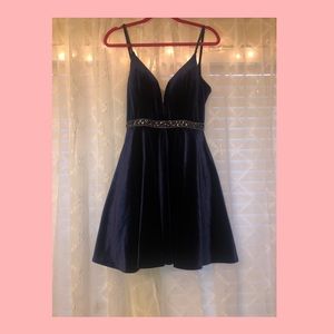 Navy blue homecoming dress